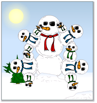 fractal snowman