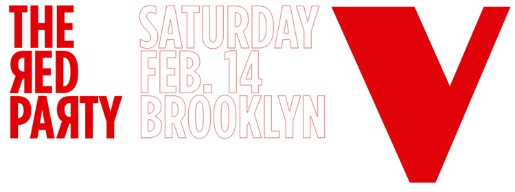 RED PARTY – FEB 14 – NYC